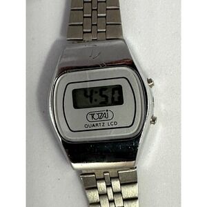 Vintage 1970's Tozaj LCD Ladies Watch running With‎ New Battery 26MM Z